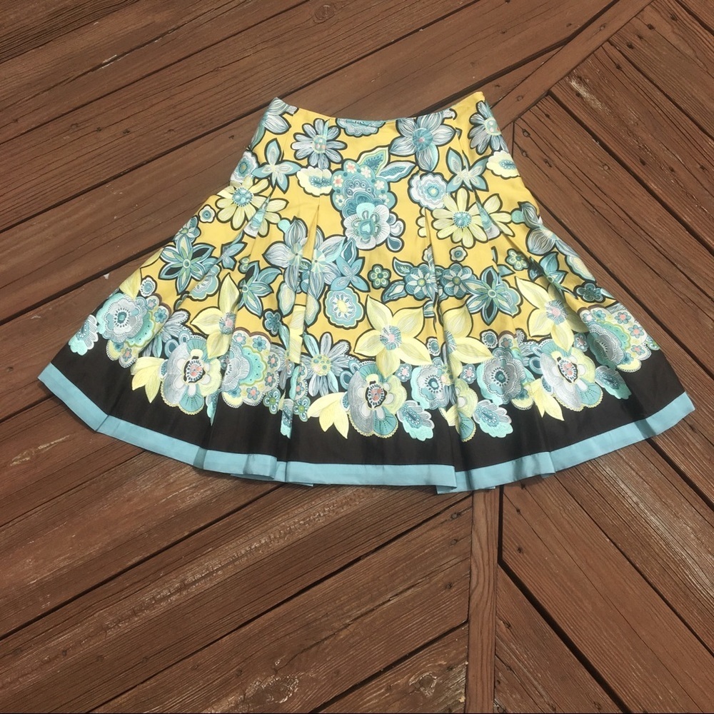 Vintage silk a line skirt